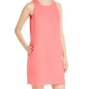 Tommy Bahama Two Palms Frayed Trim Shift Dress In Teaberry